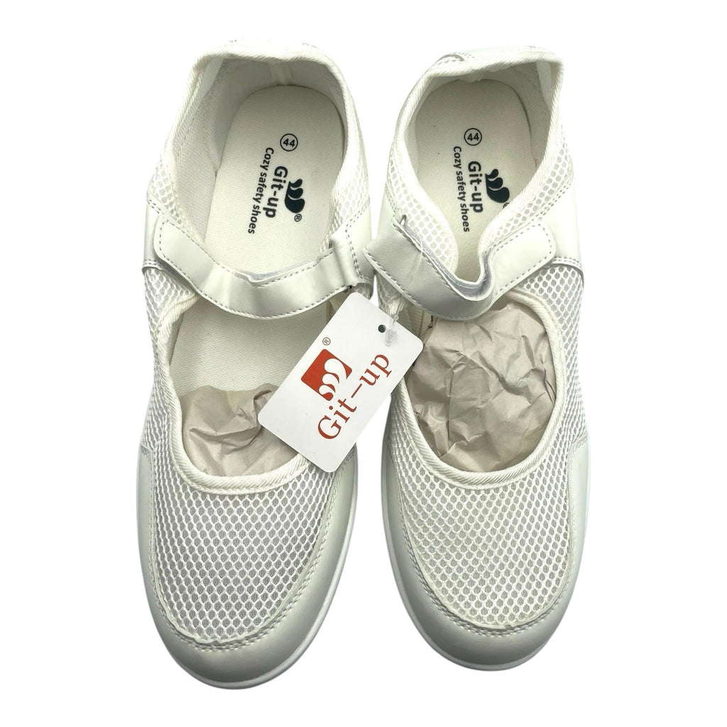 Git Up White Nurse Shoes Adjustable Strap Women's UK Size 9.5