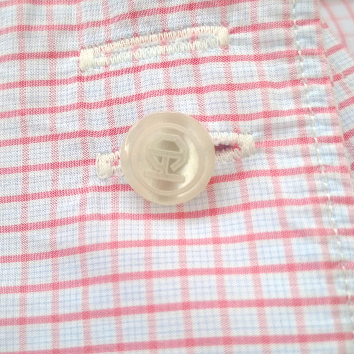 Gieves & Hawkes Pink Gieves & Hawkes Pink Check Long Sleeve Shirt Men's UK Size M 37" Chest