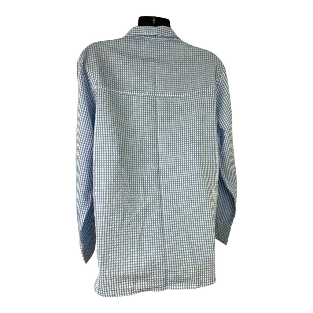 Divided Blue Gingham Shirt Oversized Women’s UK Size XXS