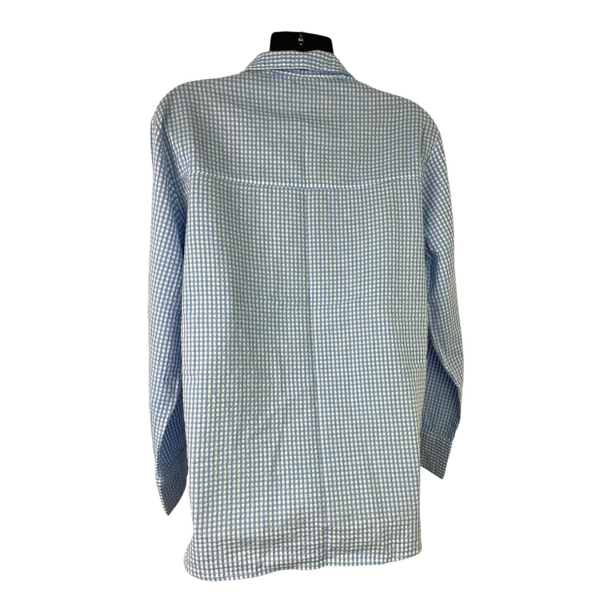 Divided Blue Gingham Shirt Oversized Women’s UK Size XXS