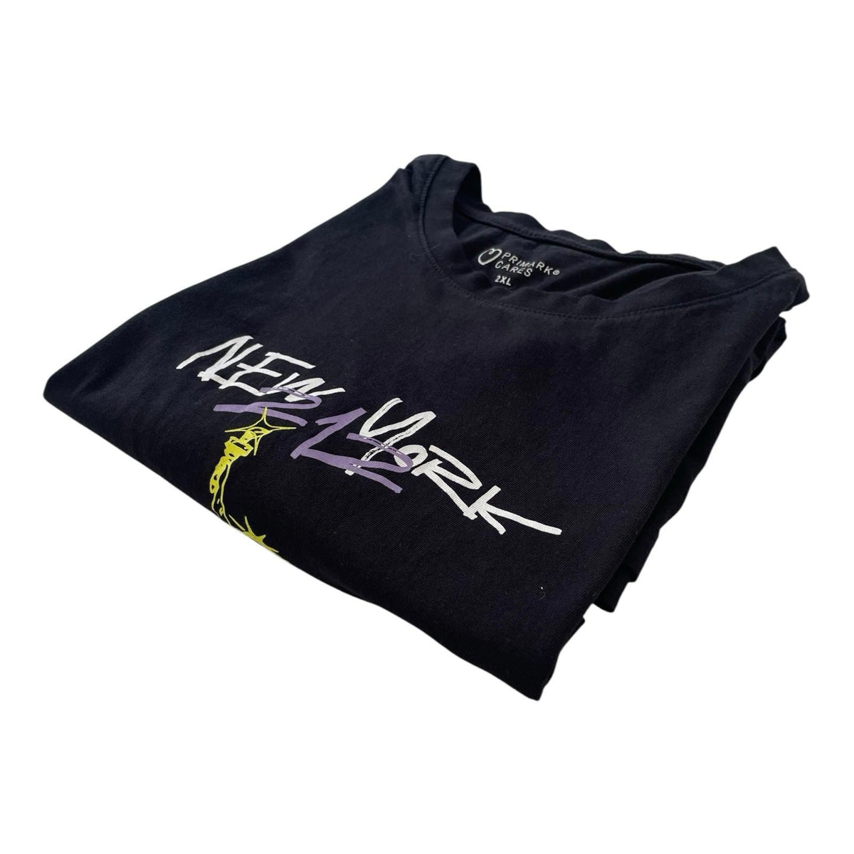 New York 212 Downtown 1981 T-Shirt Men's UK 2XL Black Crew Neck Graphic Print