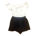 Black & White Black Love Playsuit Black & White Off Shoulder Women's UK Size 6