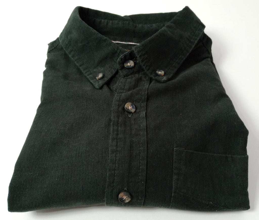 Sunrise Kingdom Corduroy Shirt Men's UK Size S Black Long Sleeve Pocket