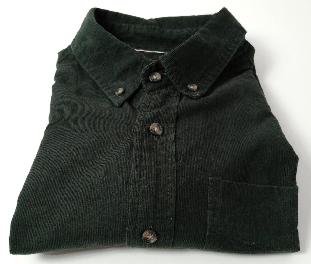 Sunrise Kingdom Corduroy Shirt Men's UK Size S Black Long Sleeve Pocket