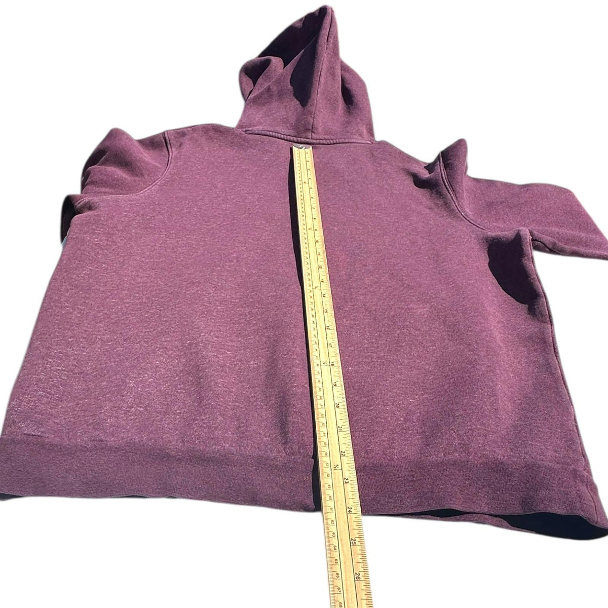 Under Armour Hoodie Men's UK Size S Burgundy Red Long Sleeve Pocket 100% Cotton