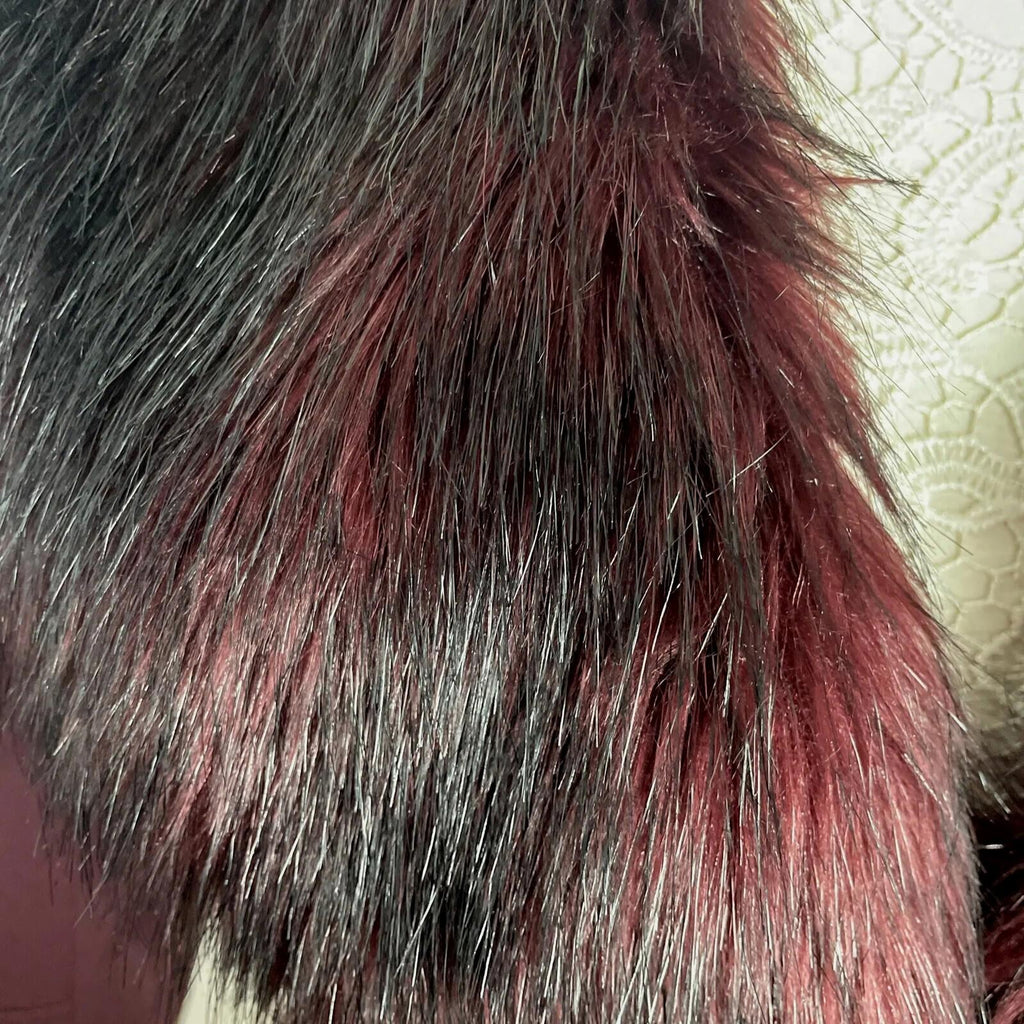 Atmosphere Red Fur Trim Coat Jacket Women's UK Size 10
