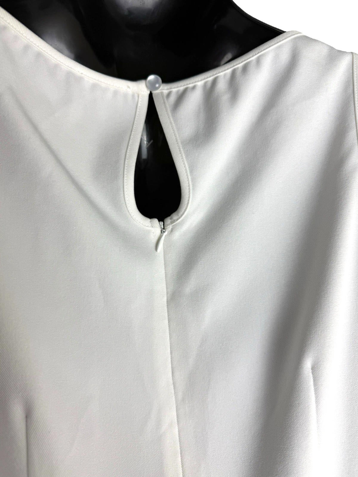 Pretty Little Thing White Romper Playsuit Vintage Look Women's UK Size 8
