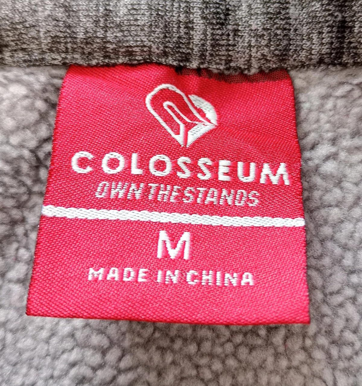 Colosseum New Mexico Hoodie Men's UK Size M Red Jersey Hooded Easy Care