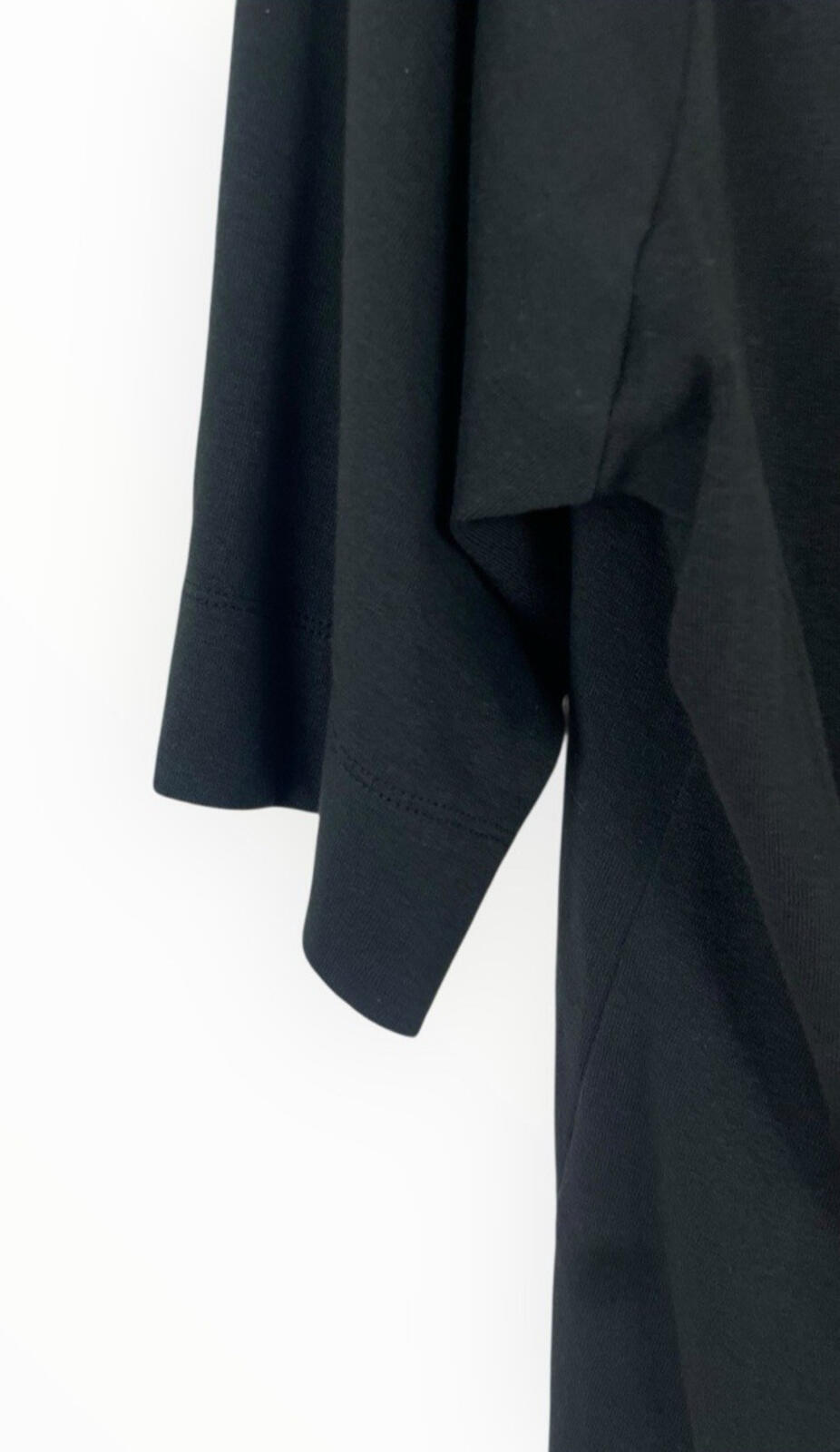 New Look Cotton T-Shirt Top Women's UK Size 26 Short Sleeve V Neck Black