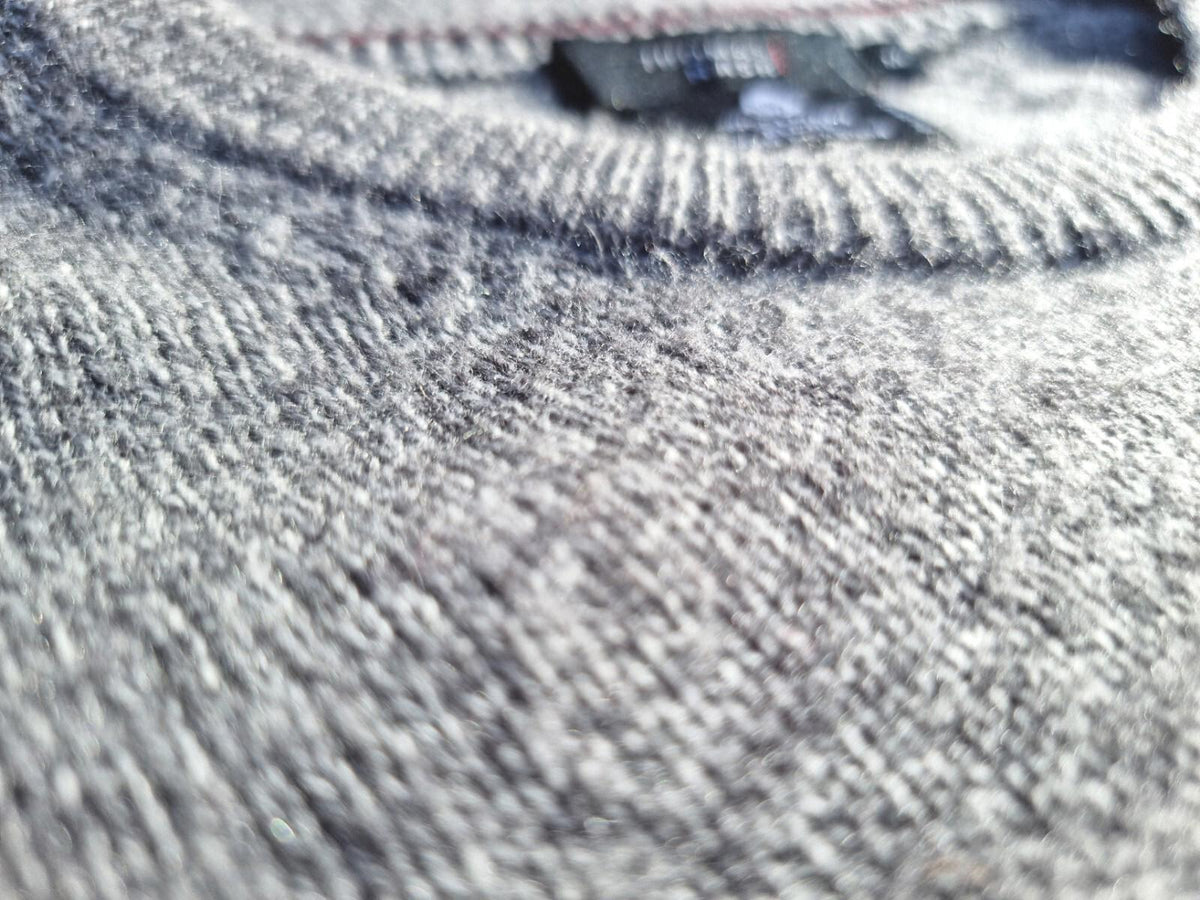 Thomas Nash Knit Jumper Men's UK Size M Grey Lambswool Mix Crew Neck Long Sleeve