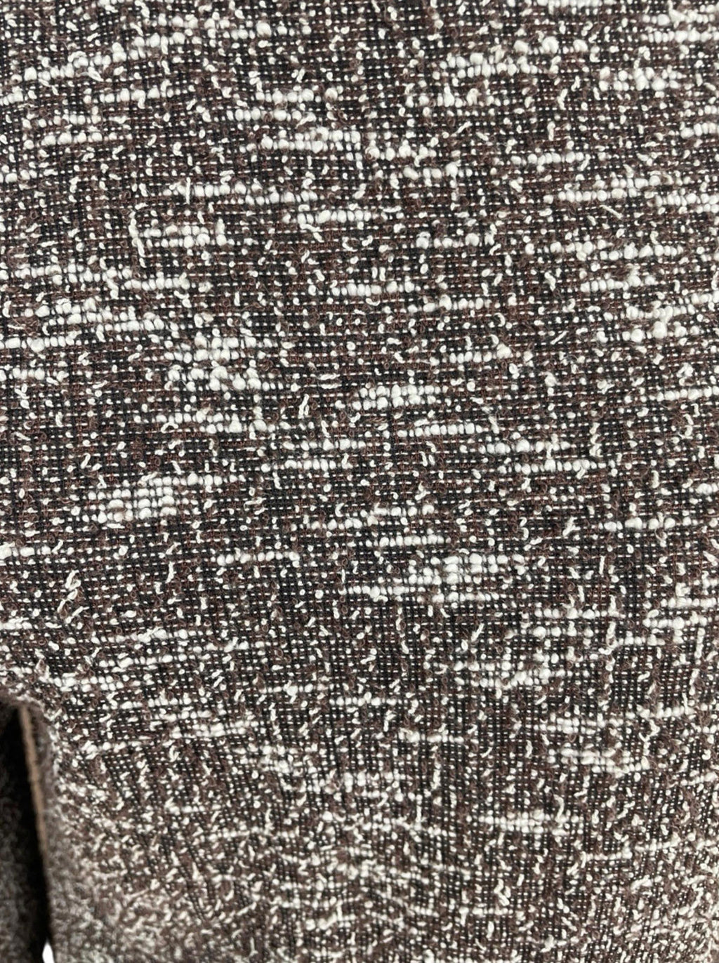 Brown Textured Mini Dress Pencil Long Sleeve Women's UK Size 16