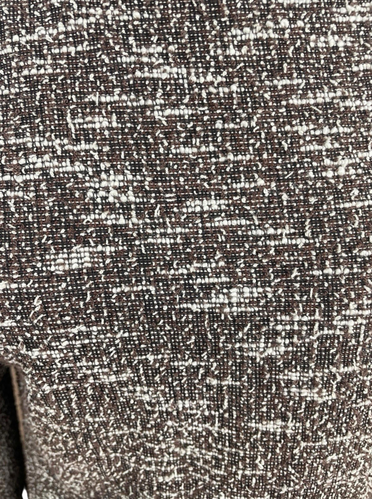 Brown Textured Mini Dress Pencil Long Sleeve Women's UK Size 16