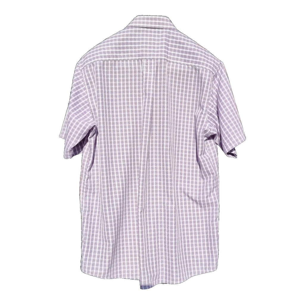 Cotton Traders Shirt Check Short Sleeve 100% Cotton Men's UK Size L Large