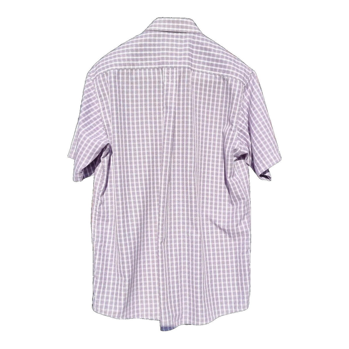 Cotton Traders Shirt Check Short Sleeve 100% Cotton Men's UK Size L Large