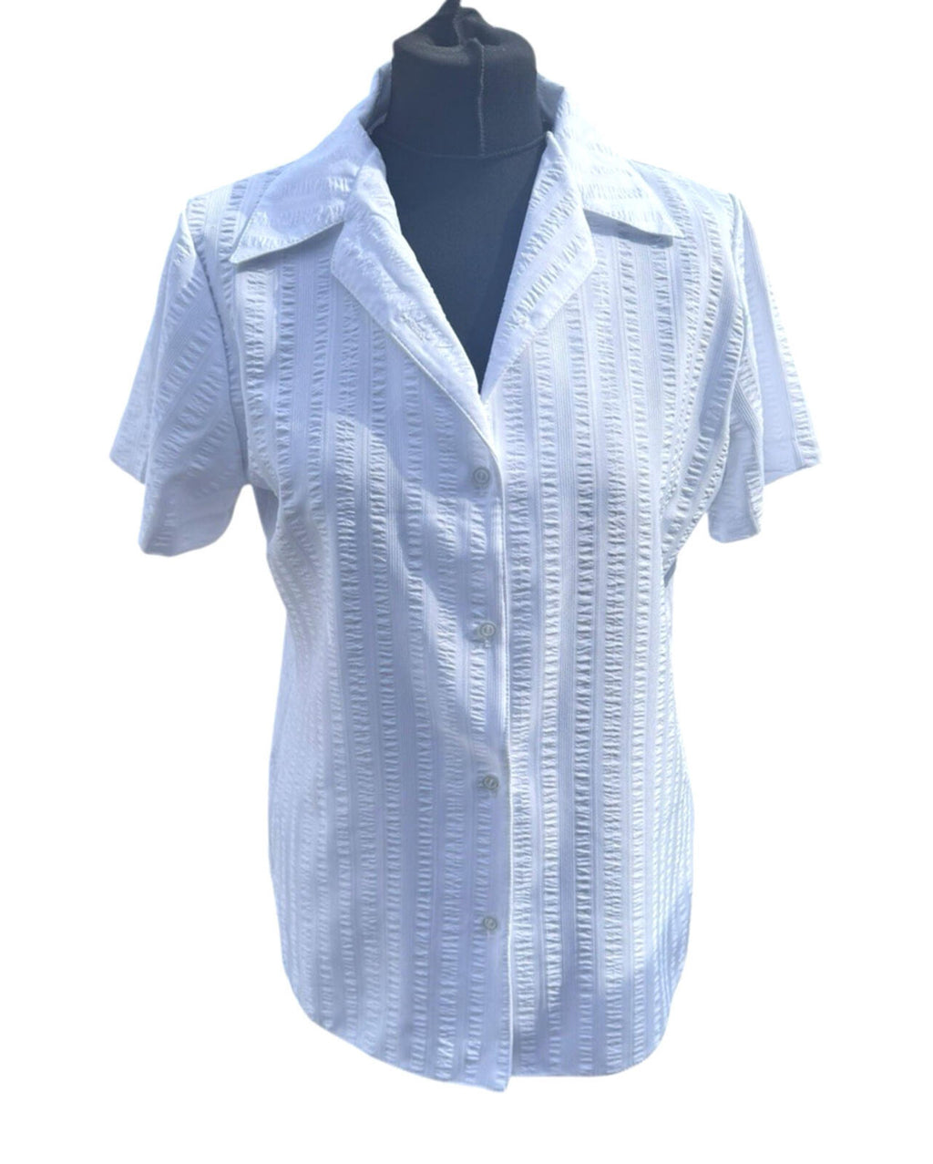 Emma Collection White Blue Shirt Bundle Collared Stripe Women’s UK Size 12