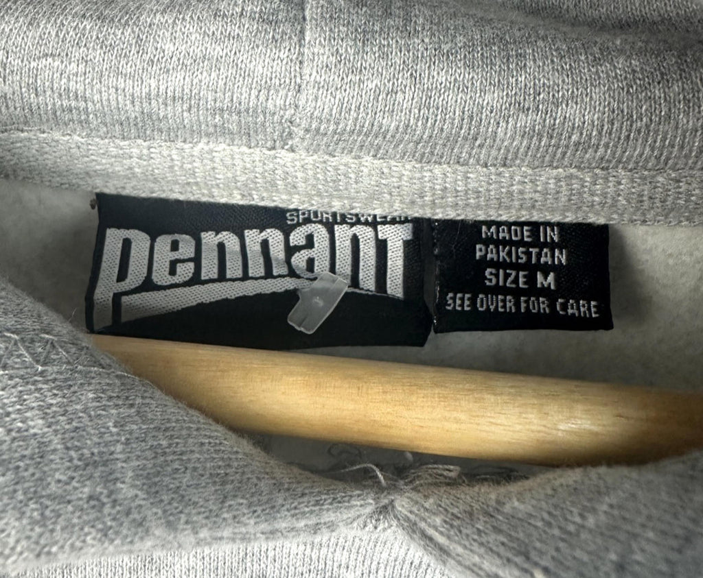 Pennant Gray Devils Softball Hoodie Men's UK Size M Grey Hooded Jersey Pocket Drawstring