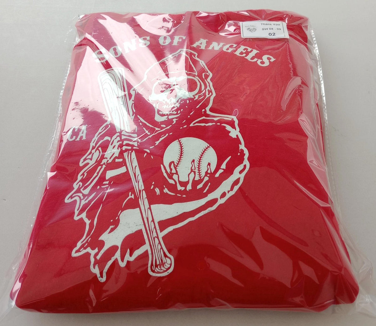 Port & Company Red MLB Baseball Hoodie Men's UK Size M Red Jersey Hooded Pockets Los Angeles Angels