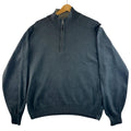 Naitica Fleece Men's UK Size L Grey Long Sleeve 100% Cotton 1/4 Zip Embroidered