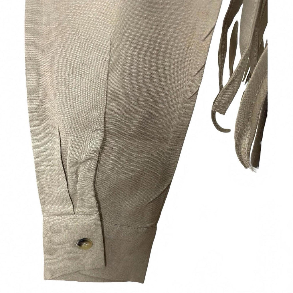 Pull&Bear Camel Skirt & Cropped Shirt Co-Ord Set Women's UK Size XS