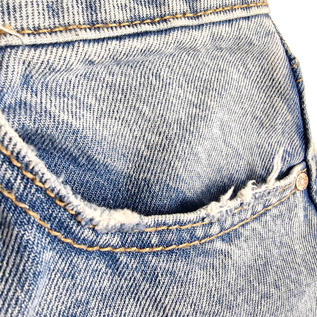 stradivarius Blue Stradivarius Jeans Women's UK Size 8 Straight Fit High Waisted Light Blue Denim