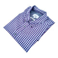 Marks & Spencer Plaid Shirt Men's UK Size L Purple White Button Down Long Sleeve