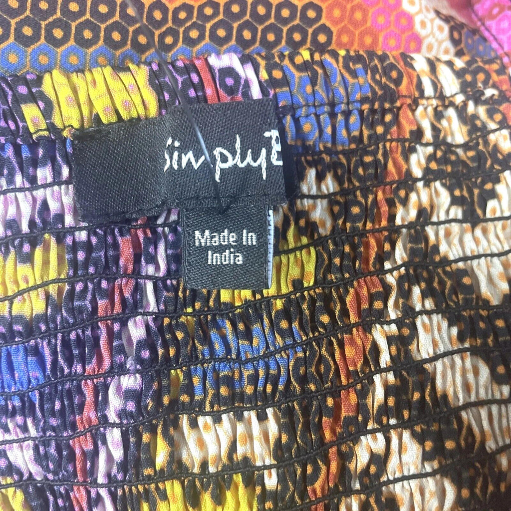 Simply Be Dress Diamond Abstract Summer Women's UK Size 16