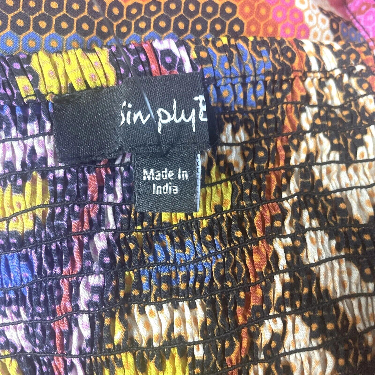 Simply Be Dress Diamond Abstract Summer Women's UK Size 16