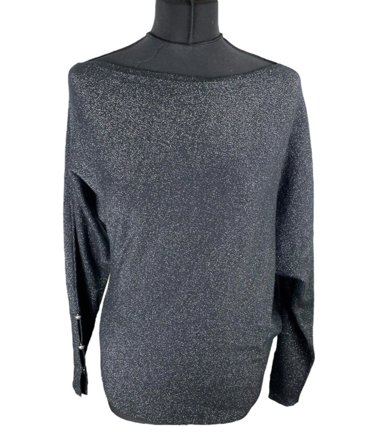 Sosander Black Sparkle Jumper Long Sleeve Women's UK Size S