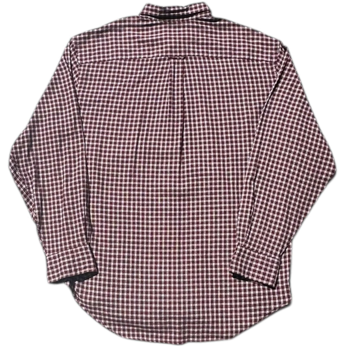 Nautica Shirt Men's UK Size XL Purple Plaid Pattern Long Sleeve Button Down