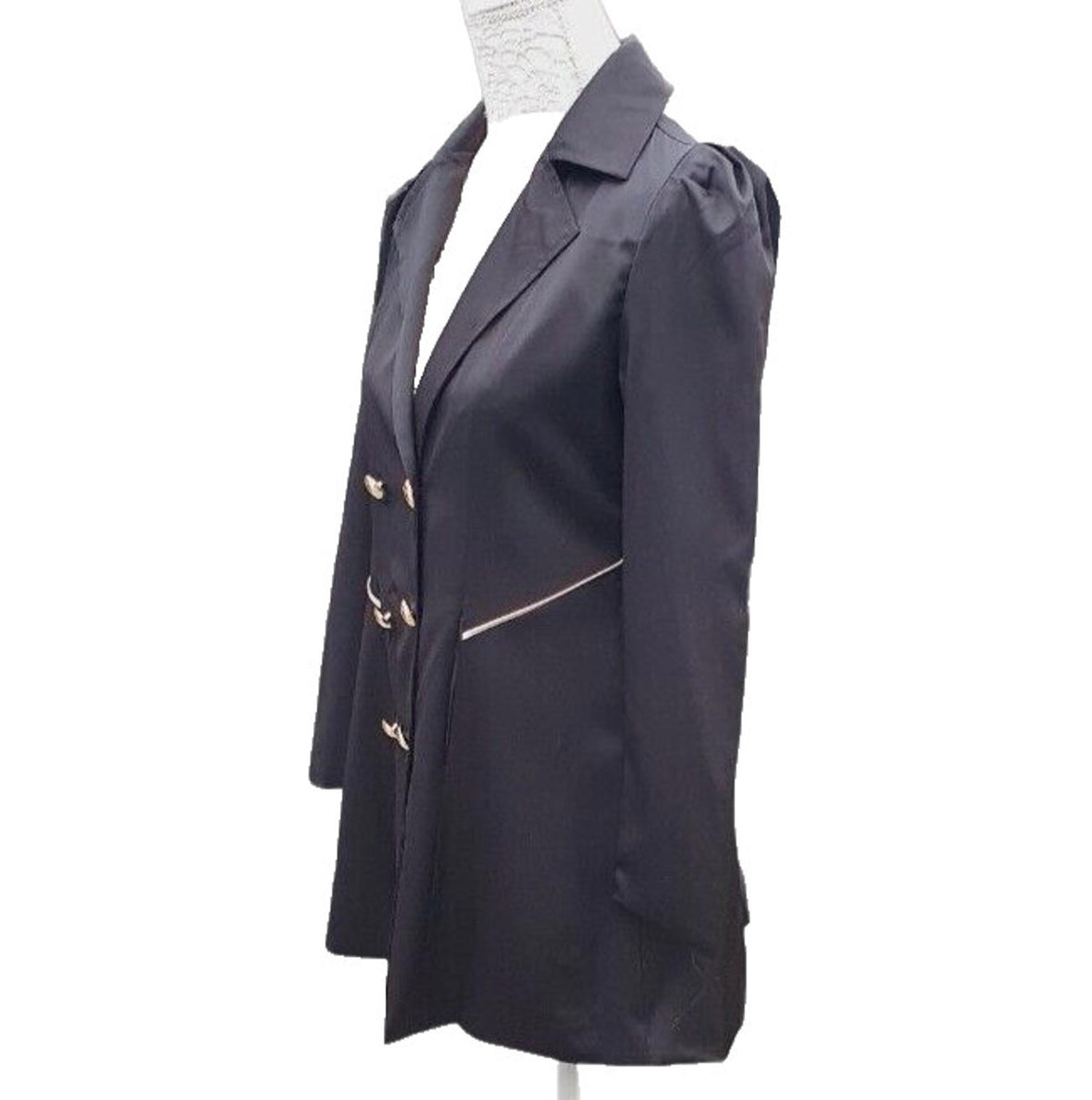 Airydress Long Line Jacket Lapel Collar Women's UK Size Medium M