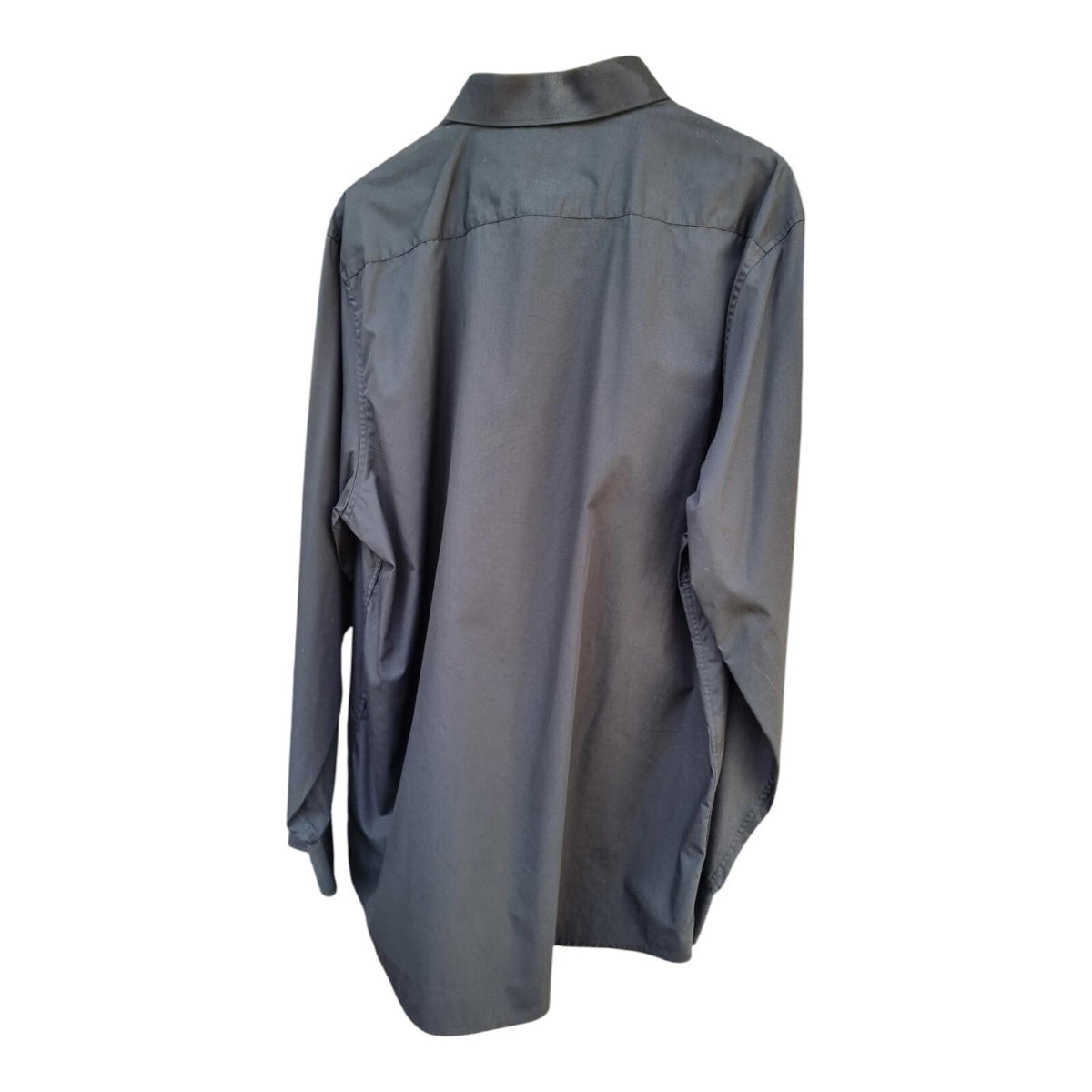 George Shirt Black Long Sleeve Men's UK Size 2XL XXL 49" Chest
