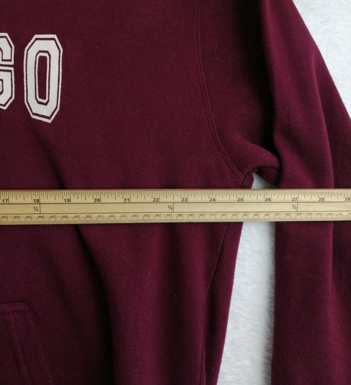 San Diego Zip Hoodie Men's UK Size XXL Red Jersey Hooded Jacket Pockets Sports