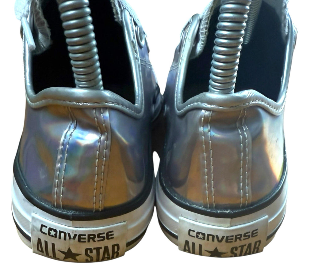 Converse All Star Low Top Sneakers Irredescent Lace Up UK Size 4