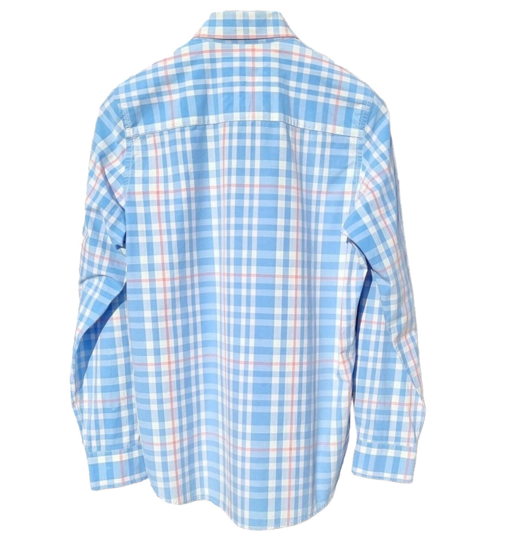 Kingsley Heath Muscle Shirt Men's UK Size M Check Soft Touch Luxury Long Sleeve