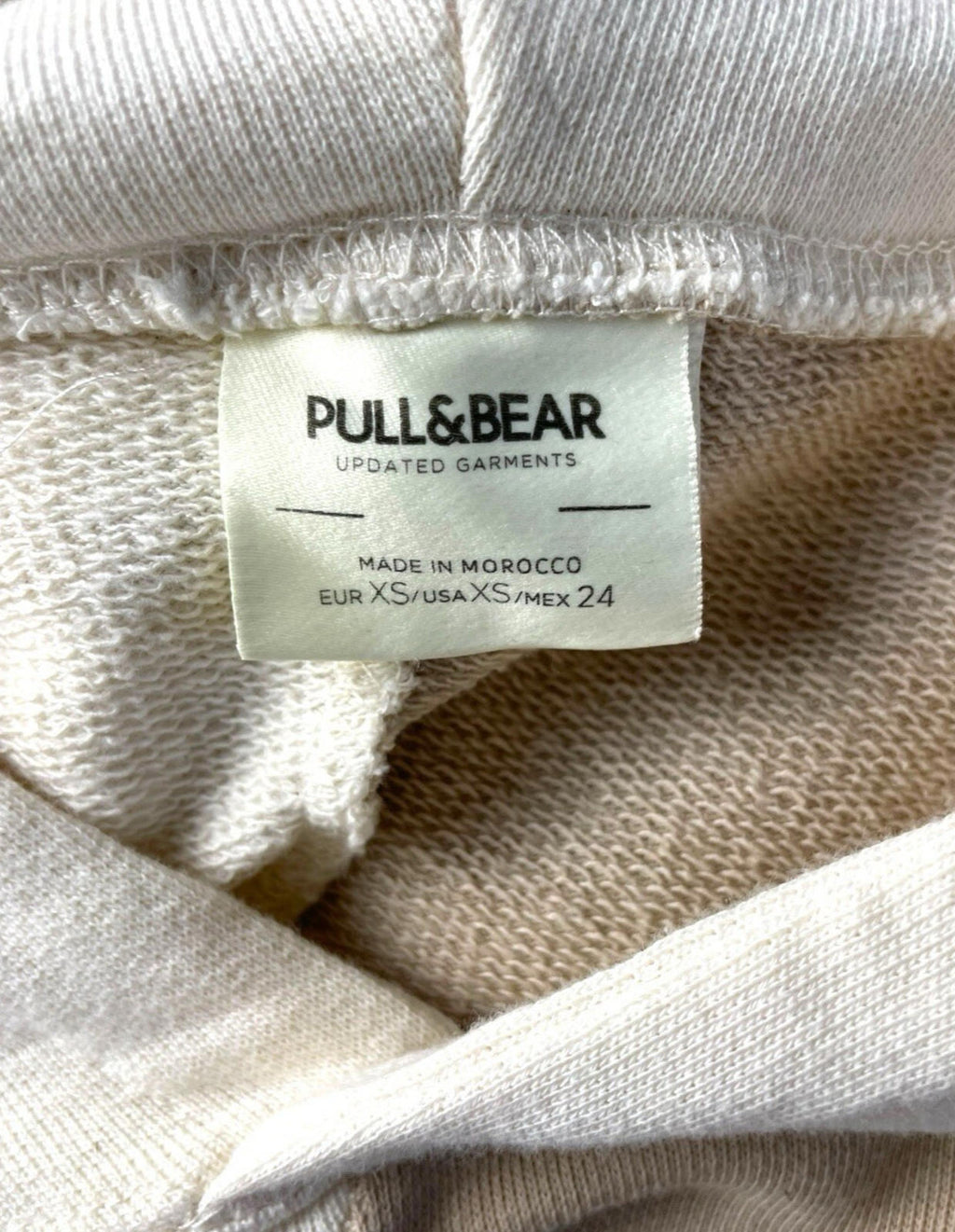 Pull&Bear Hoodie Neutral Colour Block Bahamas Women’s UK Size XS