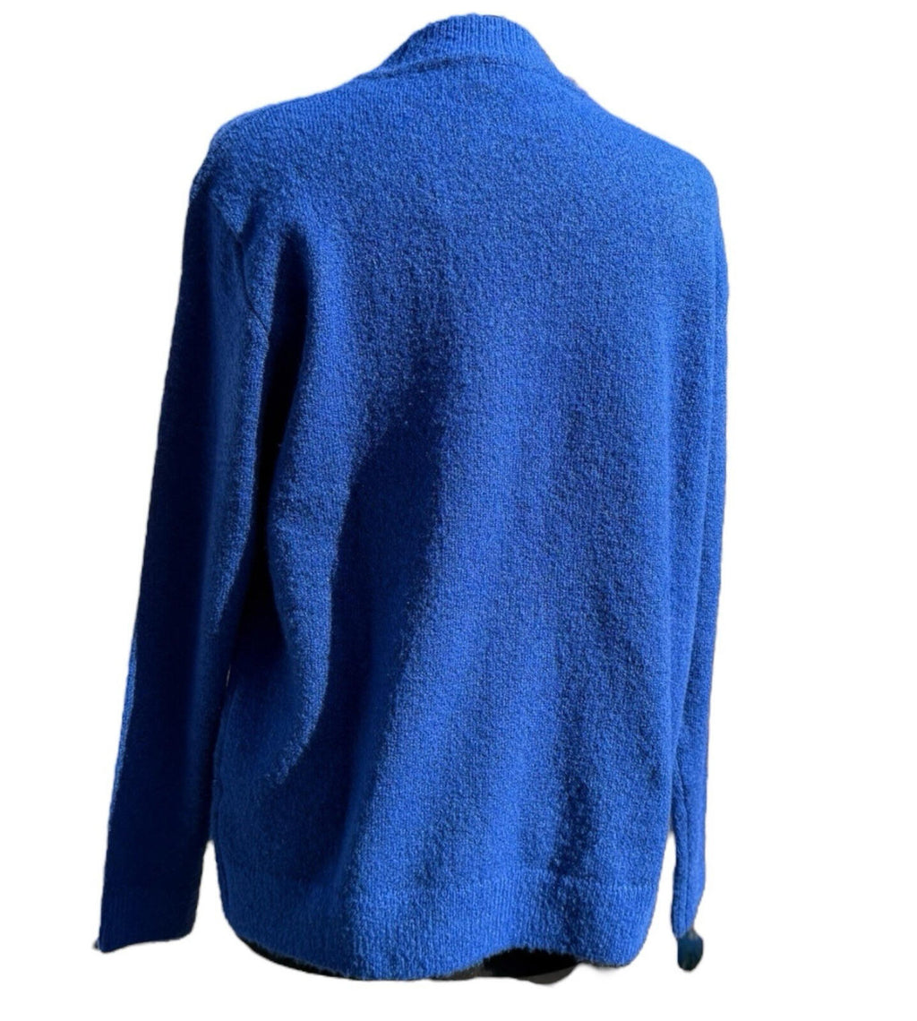 Honor Millburn Bright Blue Knit Jumper Diamante Accents Women’s UK Size M 14-16