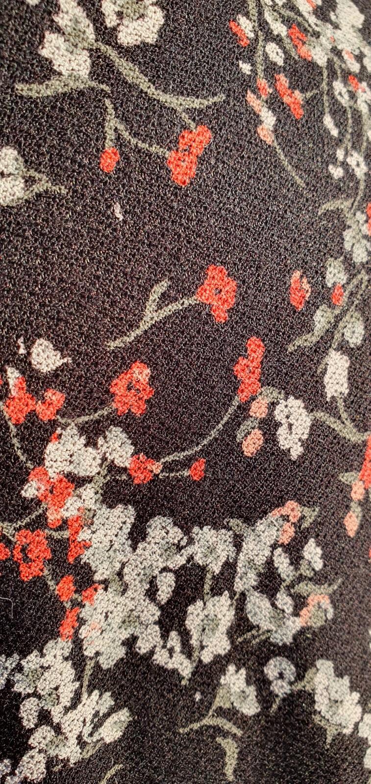 NEXT Floral Print Viscose Dress Women's UK Size Medium M Long Sleeve Slip Jersey