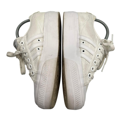 adidas White Adidas Buzz Platform Trainers Women's UK Size 4.5 Lace Up White