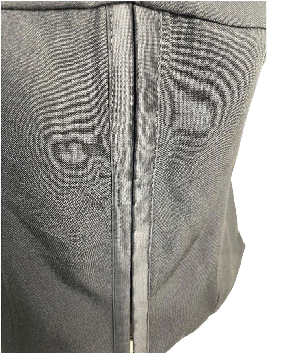 Black Structured Top Tie Shoulder Detail Hook & Loop Close Women's UK Size S