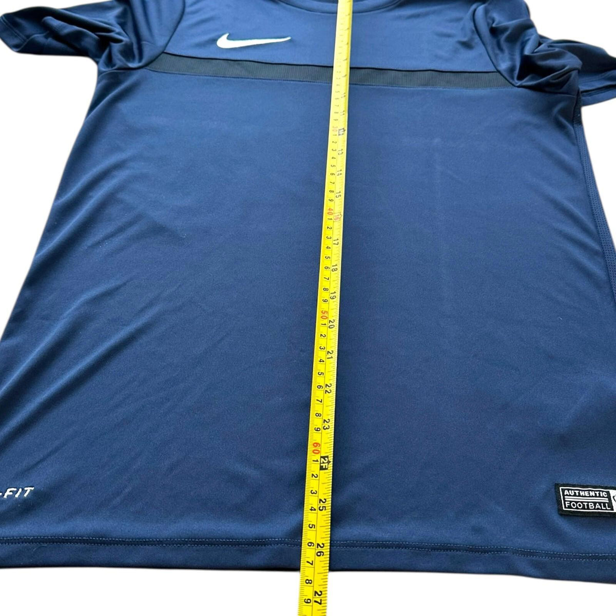 Nike Dri-Fit T' Shirt Men's UK Size S Blue Breathable Excercise Football Running