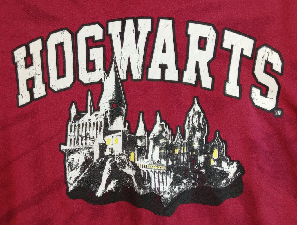 Wizarding World Of Harry Potter Red Wizarding World Harry Potter Hoodie Men's UK Size M Red Jersey Hooded Pockets