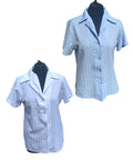 Emma Collection White Blue Shirt Bundle Collared Stripe Women’s UK Size 12