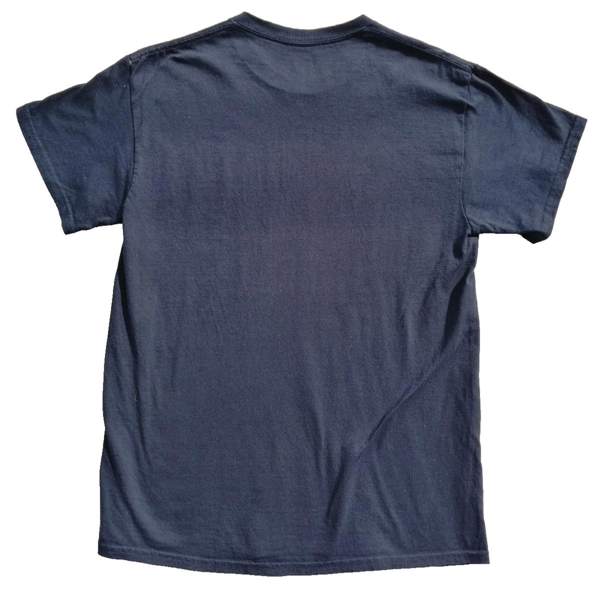 Black Sharks Uni Graphic Print T-Shirt Men's Size S Navy Crew Neck 100% Cotton