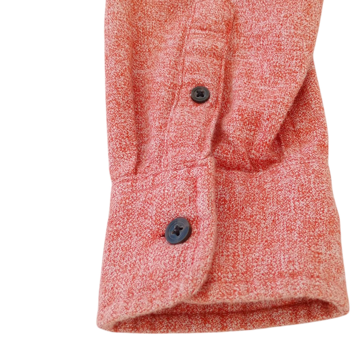 Mantary Shirt Orange Long Sleeved Pocket 100% Cotton UK Men's Size S