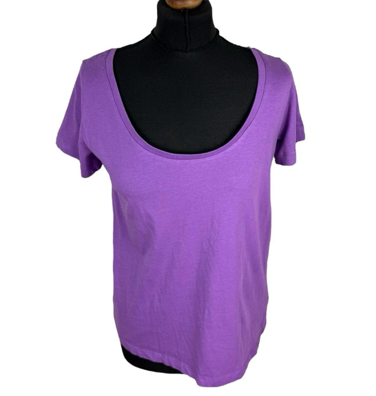 Everyday Purple Everyday T-Shirt Blouse Women's UK Size 10 Purple Scoop Neck Short Sleeve