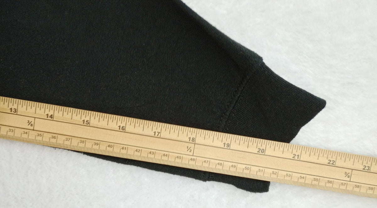Black Cher Hoodie Men's UK Size M Black Hooded Pockets Cotton Rich Easy Care