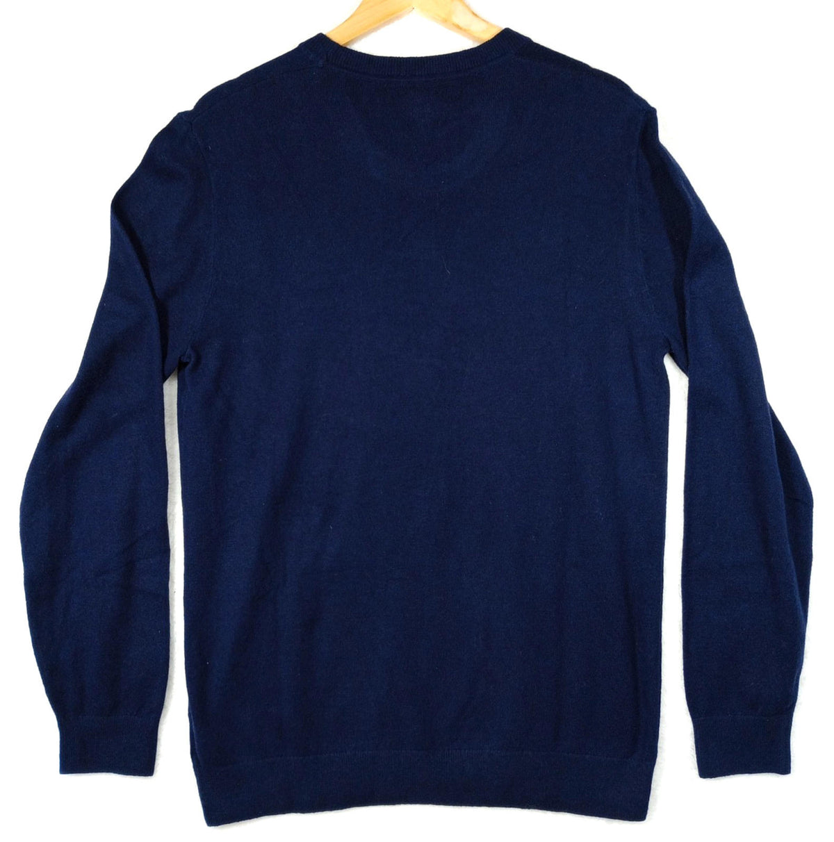 Gap Knit Jumper Men's UK Size M Navy Blue Long Sleeve 100% Cotton Crew Neck Sweater
