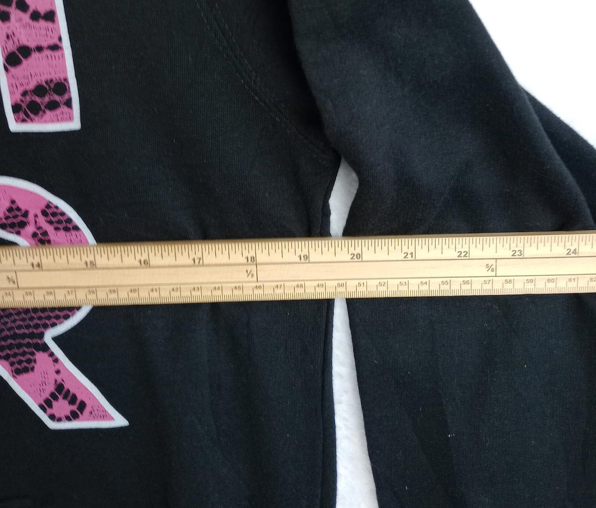 Black Cher Hoodie Men's UK Size M Black Hooded Pockets Cotton Rich Easy Care