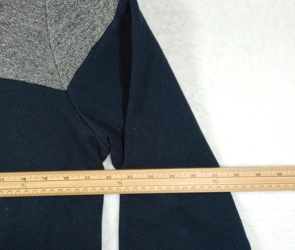 Very Knit Jumper Men's UK Size XL Blue Grey Long Sleeve Crew Neck Easy Care Sweater