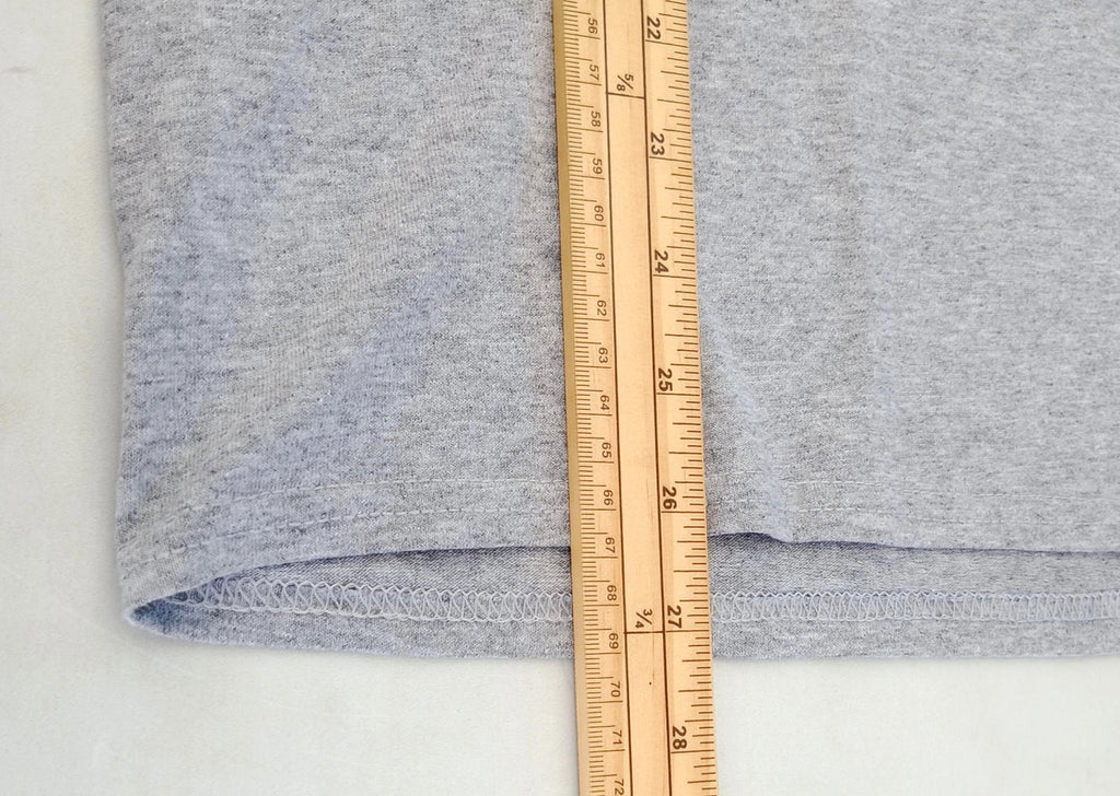 Gildan Gray Softball Camp Graphic Print T-Shirt Men's UK Size M Grey Crew Neck Cotton Mix